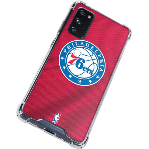 NBA Philadelphia 76ers Jersey Galaxy S20 FE Clear Case